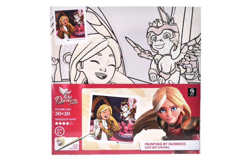 Paint by number kit 30x30 cm QB913-022 "Tara Duncan: Sweet and Strong" qbee