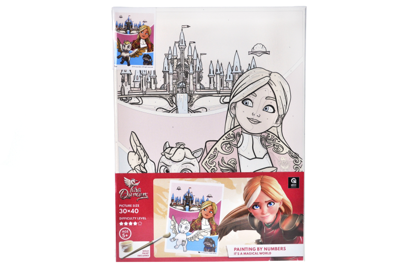 Paint by number kit 30x40 cm QB914-014 "Tara Duncan: This Magical World" qbee