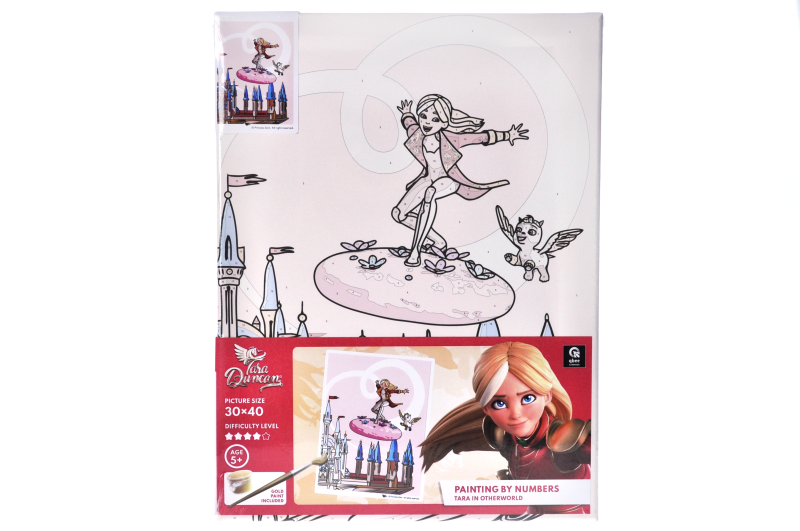 Kit for painting by numbers 30x40 cm QB914-015 "Tara Duncan: Tara in another world" qbee