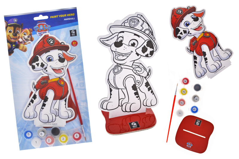 Set for painting by numbers QB007-002 "Puppy patrol figure. Marshal" r.28.5x15.2 cm qbee