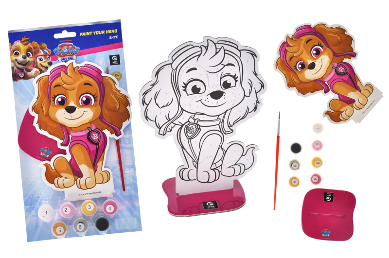 Set for painting by numbers QB007-003 "Puppy Patrol figurine. Sky" r.28.5x15.2 cm qbee