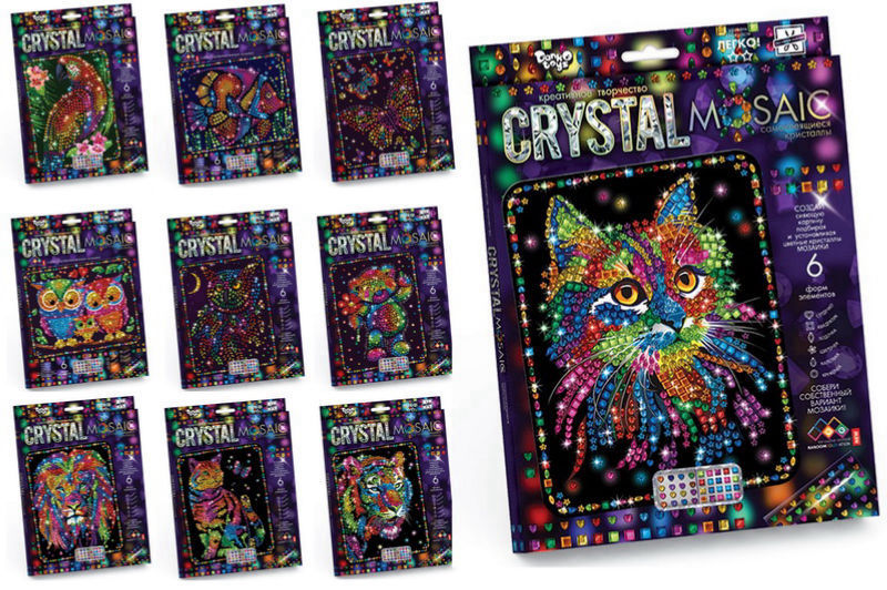 Набір для творчості CRM-01-01,02,03,04...10 "CRYSTAL MOSAIC" DANKO