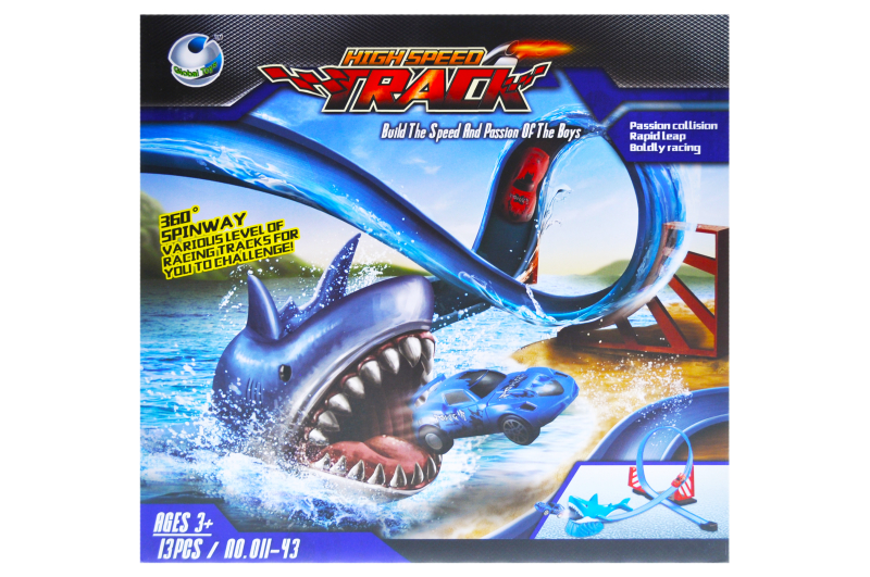 Трек з запуском "SHARK" в коробці 011-43 р.32*31*10см.