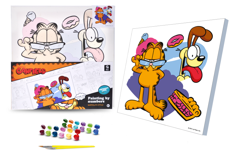 Set for painting by numbers 30x30 cm QB913-007 "Harfield the Stylist" qbee