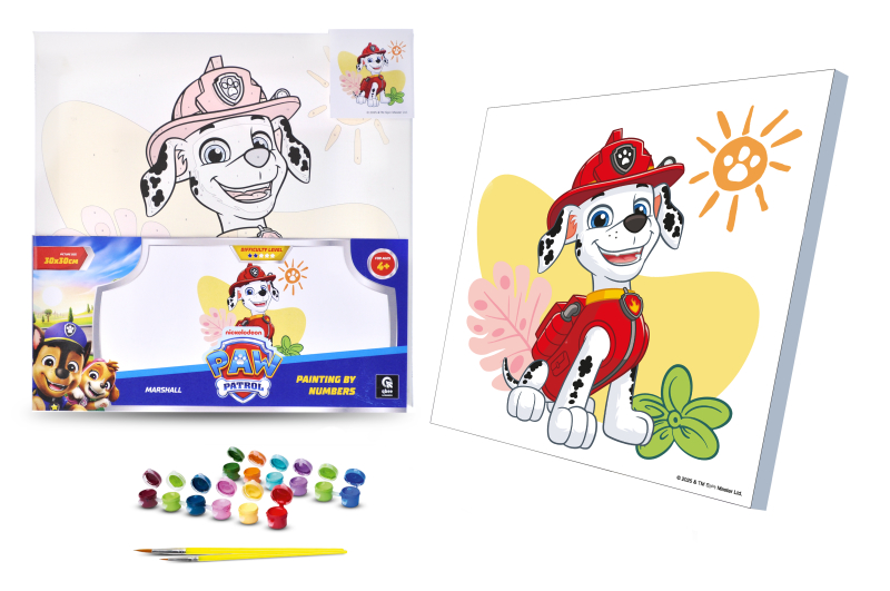 Set for painting by numbers 30x30 cm QB913-013 "Dog Patrol: Marshal" qbee