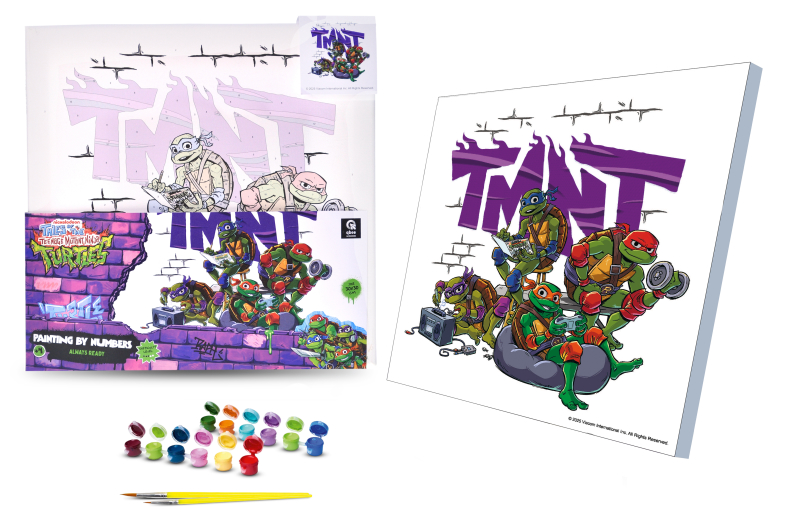 Kit for painting by numbers 30x30 cm QB913-018 "Ninja Turtles: Always Ready" qbee