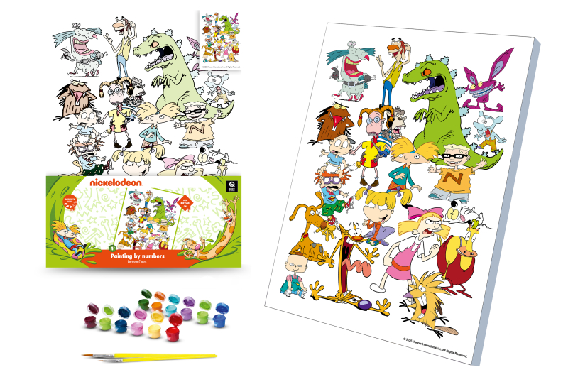 Kit for painting by numbers 30x40 cm QB914-008 "Cartoon Chaos" qbee