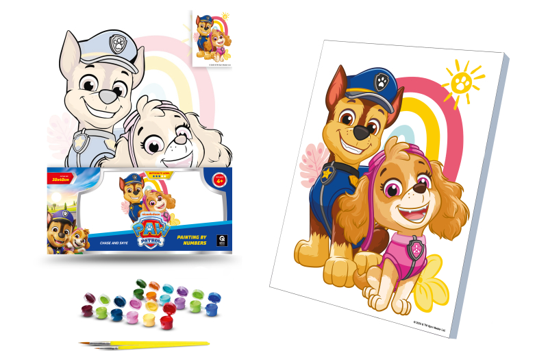 Set for painting by numbers 30x40 cm QB914-011 "Paw Patrol: Hound and Sky" qbee