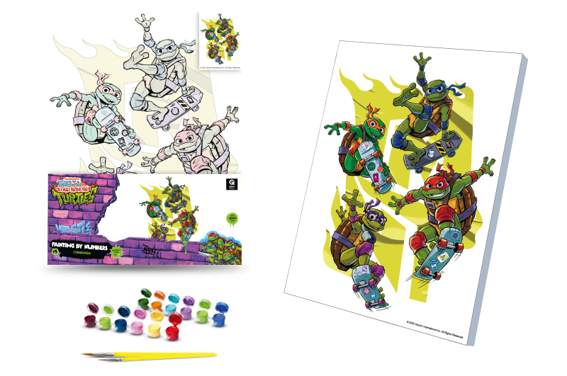 Kit for painting by numbers 30x40 cm QB914-013 "Ninja Turtles: Kawabanga!" qbee