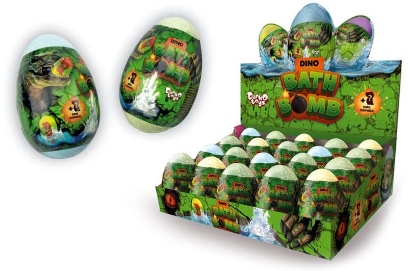 Бомбочка для ванни BB-02-02 "Bath Bomb" Dino в дисплеї 20 шт. DANKO