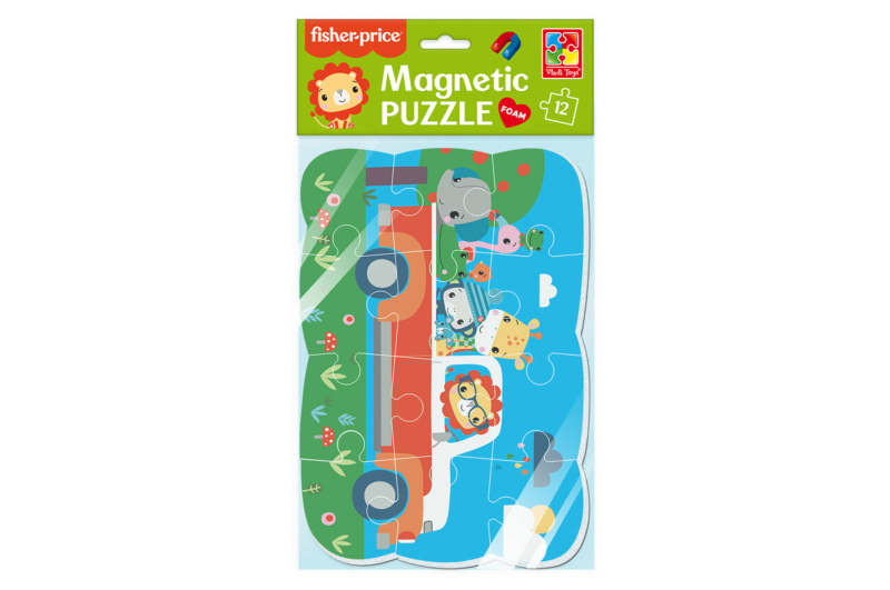 Пазли на магніті А5 'Fisher-Price. Весела поїздка' VT3205-97 Vladi Toys