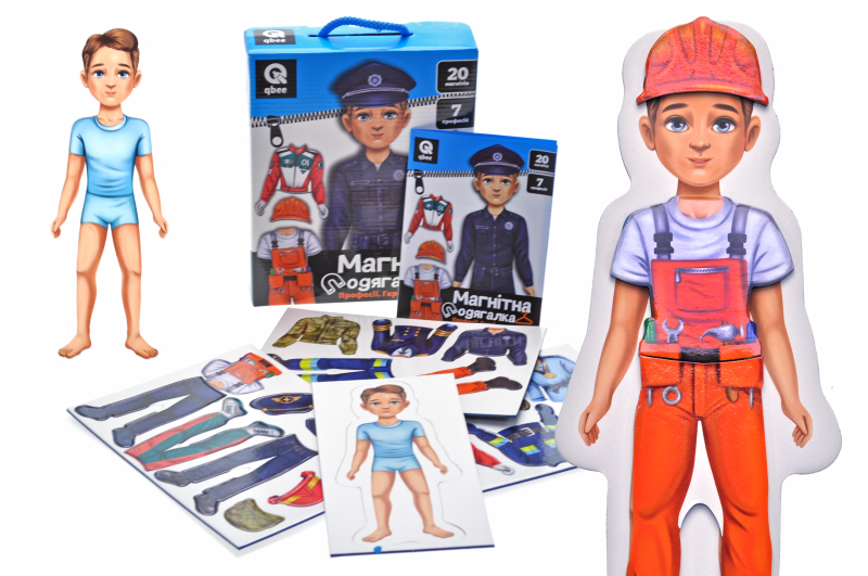 Magnetic dresser QB006-004 "Professions. Heroes of modernity" 20 magnets, 7 professions qbee