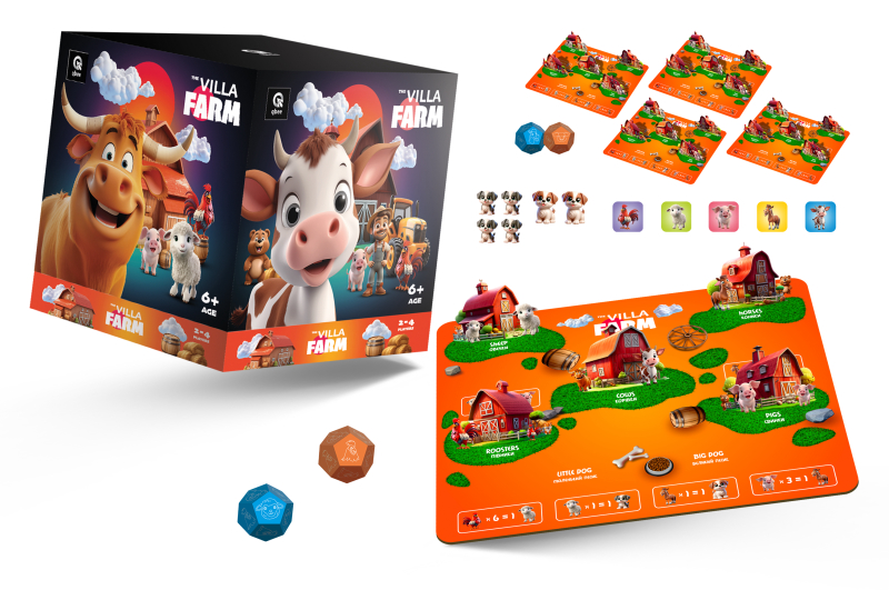 Board game QB701-006 "The Villa Farm" wooden qbee