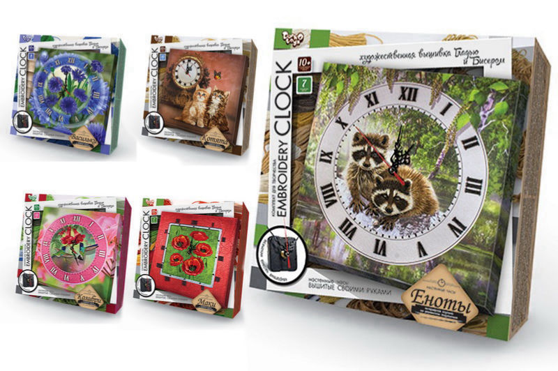 Комплект для творчості "Embroidery clock" EС-01-01,02,03,04,05 DANKO