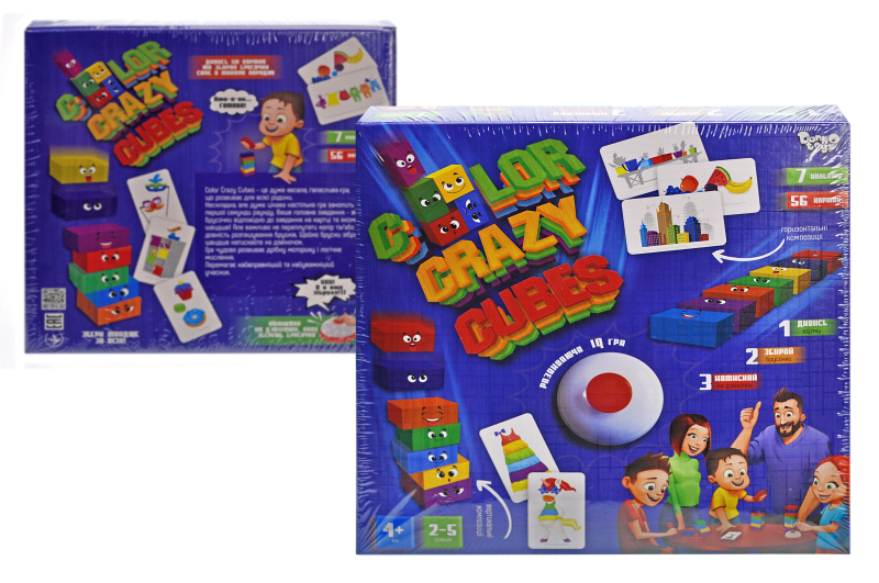 Настільна гра CCC-02-01U "Color Crazy Cubes" DANKO