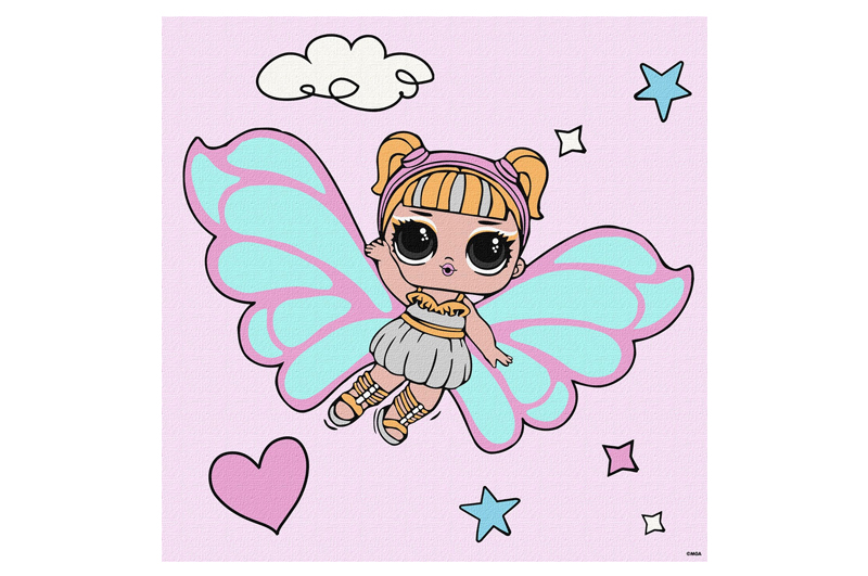 Набір для розпису по номерах 40x40 см KHO1092 "L.O.L. Fairies Skystarling" Ideyka