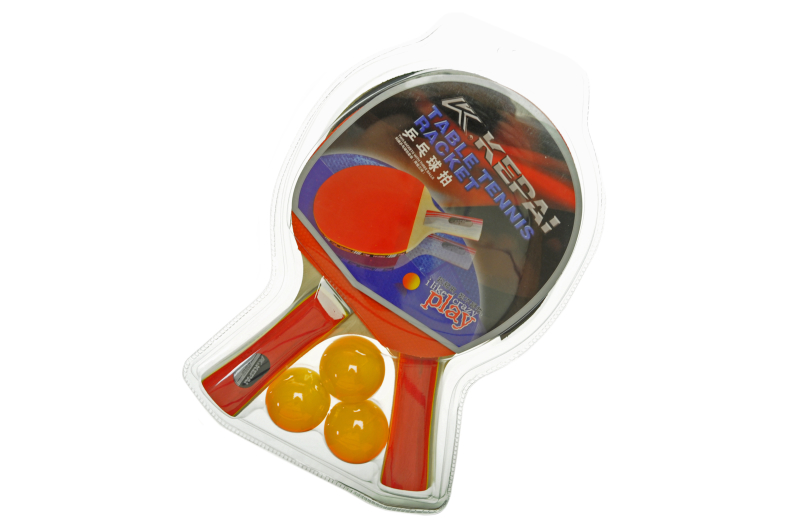 Ракетки для настільного тенісу з м'ячиками KP-0229 на блістері KEPAI YG Toys