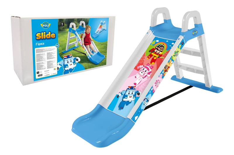 Small slide QB002-301 "Poly Robocar" 140 cm qbee