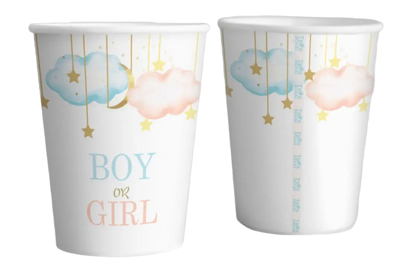 Паперові стаканчики Твоя Забава "Boy or Girl" 10шт/уп. (250мл.)