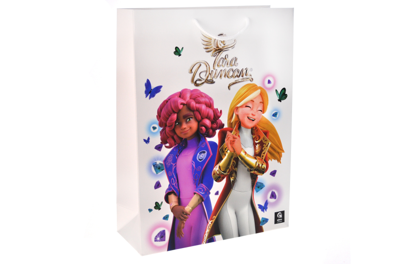Paper bag L QB004-207 "Tara Duncan" r.31x42x12 cm qbee