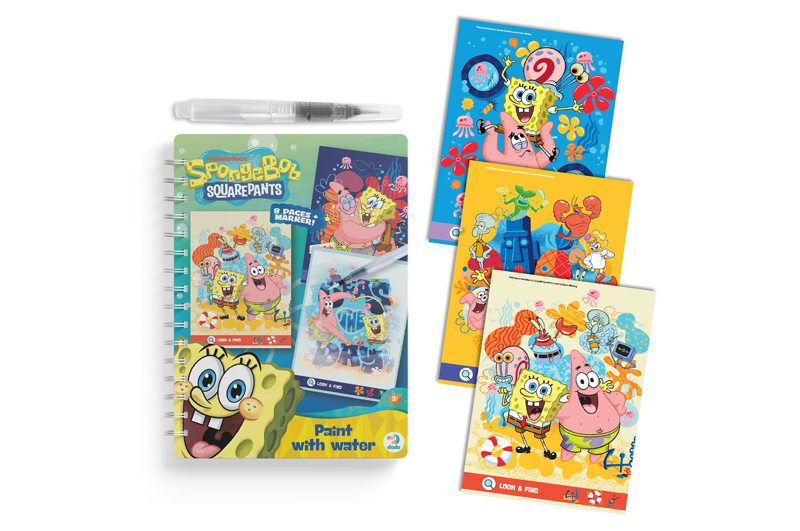 Набір водних розмальовок 200642 "Малюй водою: SpongeBob" DoDo