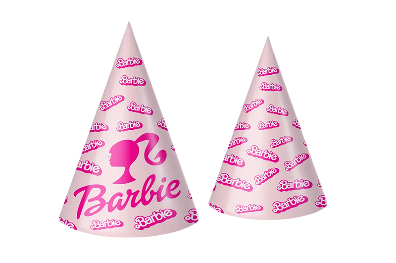 Ковпачок паперовий  12817 "Barbie" рожевий 10шт.
